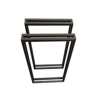 Support de pied de table en métal créatif en forme de U en fer personnalisé support de bureau pour la conférence et l'utilisation de canapé conception de matériel unique