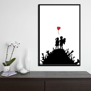 Graffiti Art moderne Street <span class=keywords><strong>Banksy</strong></span> peinture Animal affiche et imprimés Art mural image affiche Vintage décorative décoration de la maison Quadro - Product Image 4