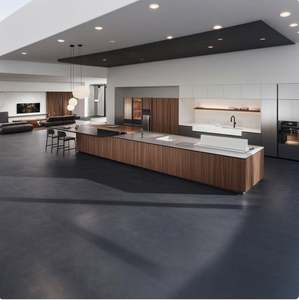 Muebles de Cocina Resistentes al Agua de Foshan Zofa, MDF con Laminado de Melamina de 18 mm, Color Negro - Product Image 1