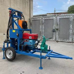 La migliore vendita di piccoli EB-200 portatili personalizzabili 100m 150m 200m impianto di perforazione per pozzi d'acqua <span class=keywords><strong>30</strong></span> HP piattaforma di perforazione agricola a ruote - Product Image 6
