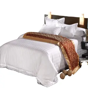 호텔 침대 시트용 흰색 빗질된 100 퍼케일 면 슈퍼 부드러운 원단