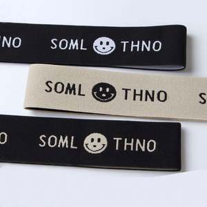 Bande élastique large en nylon doux, écologique, avec logo jacquard imprimé sur mesure, faible MOQ, marque Yusen, Guangdong 50 - Product Image 5