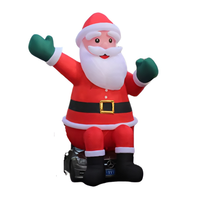 Costume de modèle de jouet en peluche d'orignal mobile gonflable de défilé de Noël