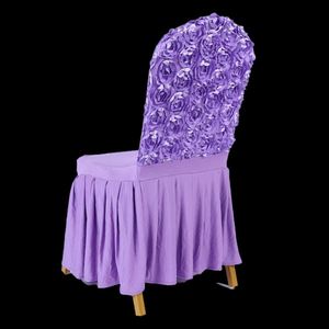 Nouveaux housses de chaise extensibles personnalisées 2023 en polyester, housses de chaise à jupe lavables multicolores pour mariages et événements de banquet - Product Image 2