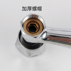 Robinet de cuisine mural à double poignée avec cartouche céramique, installation facile, débit de 1,0 à 1,9 gal/min - Product Image 3