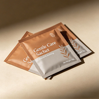 Sachets cosmétiques refermables à trois soudures pour vente en gros, emballage de 1 ml, petits sachets vides pour soins de la peau