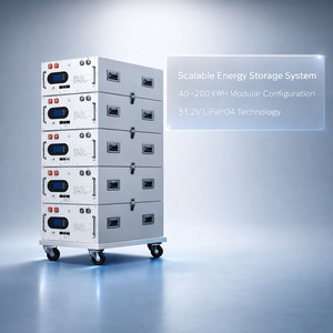 ระบบจัดเก็บพลังงานแบตเตอรี่ LiFePO4 แบบ All-in-One ขนาด 51.2V สำหรับติดตั้งบนแร็ค ความจุ 40-200 กิโลวัตต์ชั่วโมง สำหรับสำรองไฟบ้านและโซลาร์เซลล์สำหรับธุรกิจและอุตสาหกรรม ระบบไฮบริดแบบออฟกริด - Product Image 2