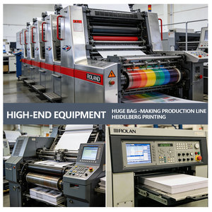 Op maat gemaakte gelamineerde witte/bruine recyclebare vochtbestendige herbruikbare luxe kraft papieren tassen voor supermarkt, boodschappen en afhaalmaaltijden - Product Image 5