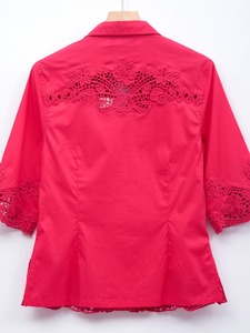 <span class=keywords><strong>Camicie</strong></span> e <span class=keywords><strong>Bluse</strong></span> Vintage all'Ingrosso, <span class=keywords><strong>Camicie</strong></span> a Maniche Corte, Abbigliamento Ricamato con Perline, <span class=keywords><strong>Bluse</strong></span> <span class=keywords><strong>Eleganti</strong></span> Casual da Donna con Chiusura Monopetto - Product Image 3
