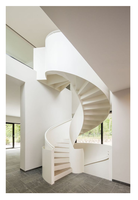 Escalier en colimaçon nord-américain Ace, escalier intérieur moderne, marches en bois, escaliers en colimaçon intérieurs