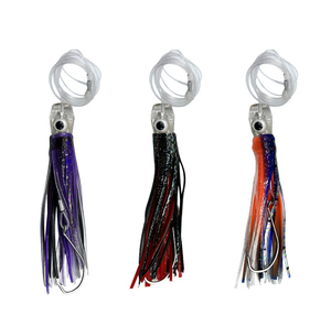 Hotsale 6 pulgadas 9 pulgadas mar pesca <span class=keywords><strong>pulpo</strong></span> curricán señuelo calamar falda cebo atún Chugger señuelo con el mejor <span class=keywords><strong>precio</strong></span> 6 unids/set - Product Image 2