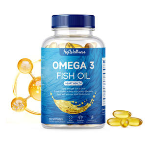 Kapsul Minyak Ikan <span class=keywords><strong>Omega</strong></span> <span class=keywords><strong>3</strong></span> EPA DHA Suplemen Kapsul Lunak untuk Kesehatan Jantung dan Sendi - Product Image 1