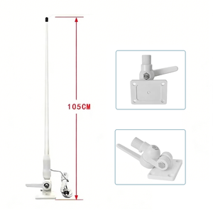 เสาอากาศเรือ VHF 156-163MHz 3.5dBi ไฟเบอร์กลาส พร้อมฐานยึด ABS - Product Image 1
