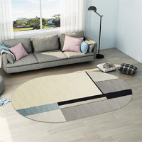 Living Room Round Carpet 3dcarpets and Rugs Custom Persian Carpet Tapis Priere Tepich Digital Printing with Modern Design of