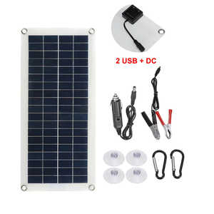 5W 10W 15W 20W 35W 40W mini panneaux solaires portables pour l'extérieur 12V chargeur de batterie de voiture 20W énergie solaire pour la charge de voiture camping - Product Image 3
