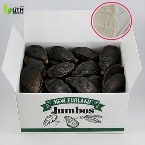 Caja de Polipropileno Corrugado Resistente y Reciclable para Mariscos - Logotipo Personalizado, Impermeable, Apilable, para Almejas Congeladas, Bebidas y Dulces - Product Image 6