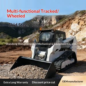 Minicargadora de Orugas para Comercio Exterior Transfronterizo, con Ruedas, Puede Equiparse con una Variedad de Accesorios, Cabina Multifuncional - Product Image 1