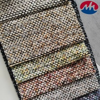 Tissu en polyester chenille de luxe haute densité, doux pour la peau, vendu au mètre, idéal pour coussins de bureau, fauteuils inclinables et canapés de chambre.