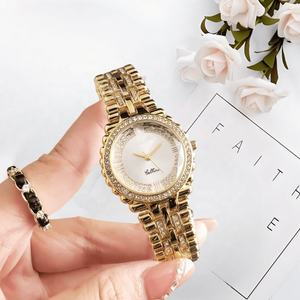 Reloj de Lujo Personalizado para Mujer de Negocios, con Diamantes, Caja de Aleación, Correa de Acero Inoxidable, Esfera Negra de 38 mm, Números Romanos - Product Image 2