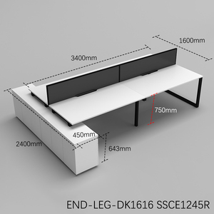 Easy Install Soundproof Executive Modular Wooden Professional Extendable MDF Computer Workstation Office Cubicle - Product Image 2