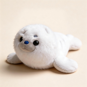 Peluches d'animaux marins mignons, mascottes en peluche personnalisées, décoration de bureau, phoque, dauphin, requin, orca en peluche - Product Image 3