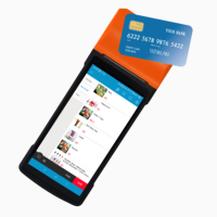 Android pos terminal avec imprimante 5.5 pouces 4G NFC wifi android 13 scanner de codes à barres pos pda