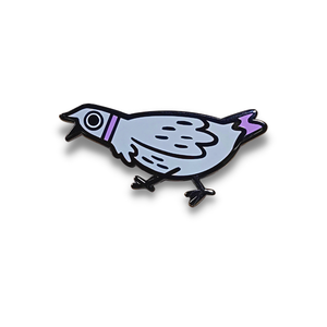 Spille rigide personalizzate con risvolto a forma di uccelli Animal - Product Image 2