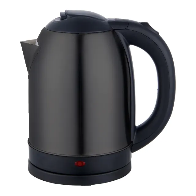 Large diameter black painted electric kettle 1.8L large capacity 360 degree rotation Easy to clean