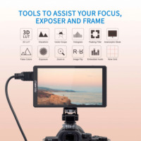 Moniteur de terrain FEELWORLD CUT6S avec écran tactile IPS 6 pouces 450 nits FHD, enregistreur pour appareil photo, moniteur de terrain DSLR FHD IPS 4K 3G-SDI
