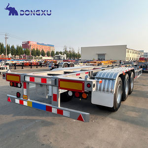 Rangka Truk Kontainer Trailer Dolly 40Ft 20Ft Pengangkut Kontainer Laut Semi Trailer Skeleton - Product Image 4