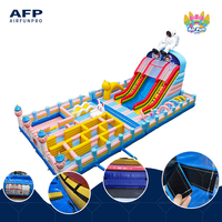 Château gonflable à toboggan multi-voies sur le thème de l'astronaute, personnalisable, pour parcs d'attractions commerciaux – Nouveauté 2026, Vente Flash