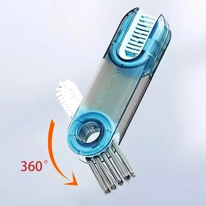 1PCS Cleaning <b>Brush</b> Three In One Cup <b>Brush</b> Water Cup Cleaning Artifact Thermos <b>Bottle</b> Gap U-shaped Cup Mouth Cup Iid <b>Brush</b> - Product Image 4
