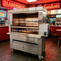 Oven Rotisserie Arang Komersial Rasa Arang Asli + Putar Otomatis: Picanha Lezat Sempurna Setiap Saat