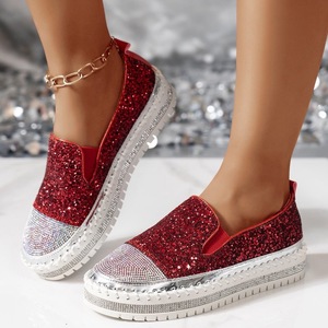 Chaussures décontractées pour femmes de grande taille, transfrontalières, internationales, avec paillettes, chaussures tendance pour femmes - Product Image 4