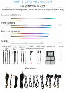 Luz ambiental <span class=keywords><strong>Interior</strong></span> del coche Symphony Led Light Car Decor Lamp Adecuado para <span class=keywords><strong>Audi</strong></span> <span class=keywords><strong>A8</strong></span> D5 2018-2023 - Product Image 2