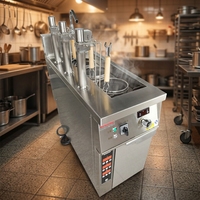 Cuisinière à nouilles électrique en acier inoxydable RKMF-PS133 pour cuisine de restaurant, efficace et performante
