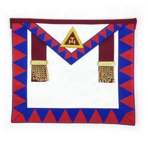 Maçonnique Regalia Royal Arch Tablier Personnalisable Taille 3D Brodé Conception Logo Perles Aimant Grand Lodge Chapitre Tablier Maçonnique - Product Image 2