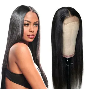 Free Make full Head Lace Front Wig 3 Hair Bundles With Closure Cheap Brazilian Straight Human Hair packaging deal