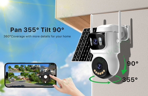 Солнечная камера Icsee 4MP 4G PTZ AOV Wi-Fi, отслеживание движения человека, двухстороннее аудио, 10X зум IP66, водонепроницаемая 24/7 запись, облачное хранилище - Product Image 6