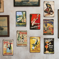 Letrero Metálico de Cerveza de 20x30cm al por Mayor, Letrero Publicitario Vintage de Metal, Póster de Hojalata para Bar, Pub, Decoración de Pared para el Hogar, Letrero de Metal con Eslogan de Cerveza