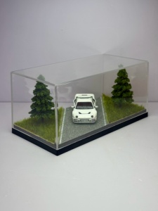 Base de <span class=keywords><strong>Diorama</strong></span> Micro de Carretera 1/64 con Vitrina para Modelos de Coches Diecast MiniGT <span class=keywords><strong>Hot</strong></span> <span class=keywords><strong>Wheels</strong></span>, Caja de Almacenamiento y Adorno 150x77x70mm - Product Image 3