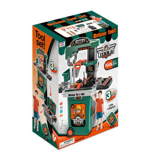 Ensemble de jouets de mécanicien Hanye Deluxe pour jeu d'imitation, 3 en 1, valise en plastique, ensemble d'outils pour enfants, cadeau pour garçons - Product Image 6