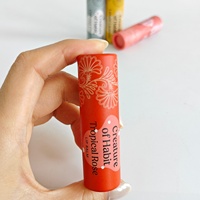 Brillant à lèvres biodégradable Tubes en papier kraft Baume à lèvres Boîte cylindrique recyclée Étiquetage personnalisé Emballage en papier de baume pour le visage Push up