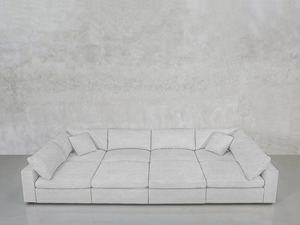 मिनिमलिस्ट वाटरप्रूफ फैब्रिक काउच कम्फर्ट क्लाउड कॉम्बिनेशन सोफा बेड लिविंग रूम मॉड्यूलर पिट सेक्शनल सोफा - Product Image 3