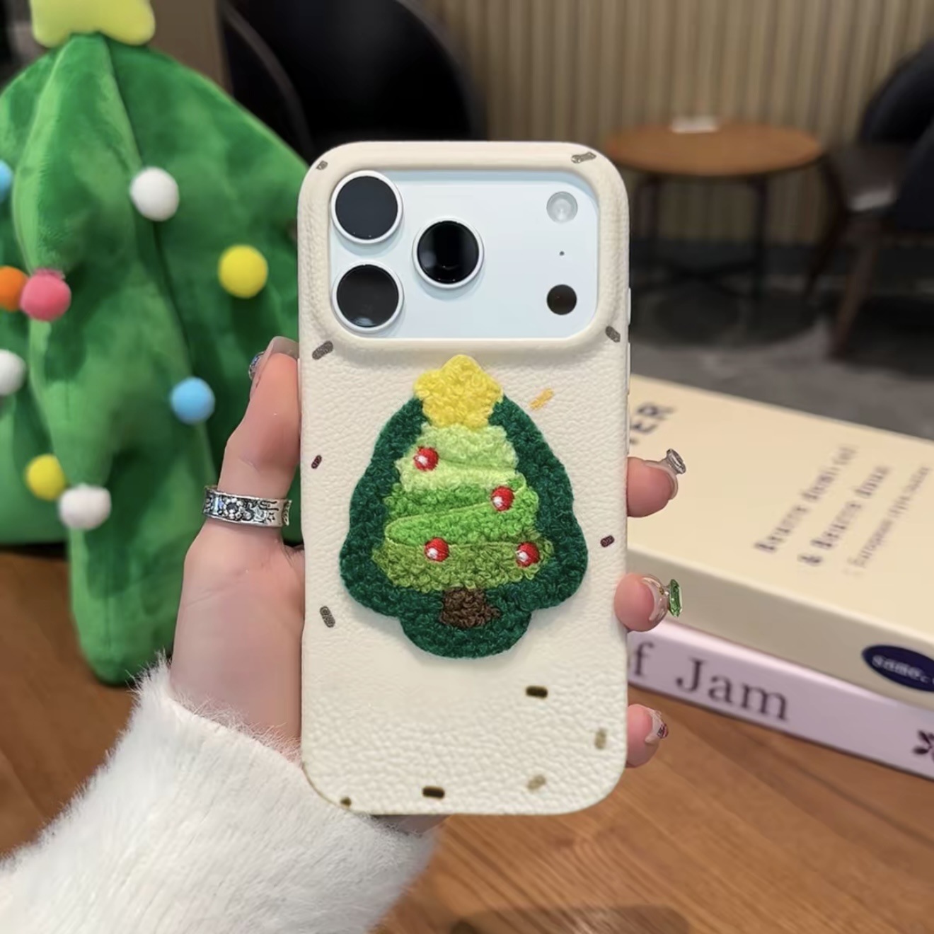 Ribbon 3D Embroidered Christmas Tree