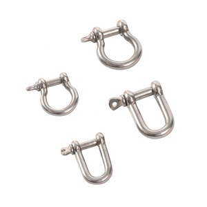 100 PCs staccabile uccelli volanti corda fibbie D/U/O forma anelli collare di cane pappagalli guinzaglio corda in acciaio inox chiusura a vite - Product Image 1