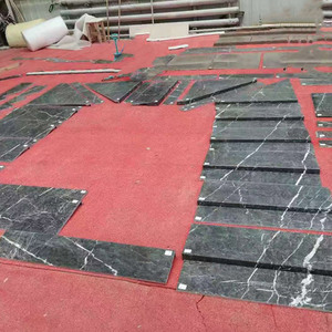 Losas de Mármol Gris Wyndham TMZ, Mármol Marrón Habana, Diseño Interior Moderno, Encimera de Cocina, Superficie Pulida para Entrada de Villa - Product Image 3