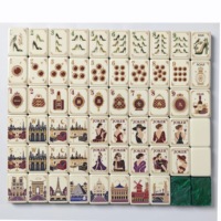 Jeu de tuiles de Mahjong américain en acrylique, 160 pièces, 4 joueurs, 1,42 pouces, Vert Parisien, Cadeau de luxe pour femme, Fête, OEM ODM Personnalisé, Vente en gros