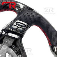 Volant sport personnalisé en cuir véritable et fibre de carbone pour Subaru SG WRX STI Forester