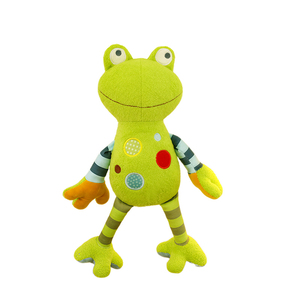 Peluche di Rana Verde Pregiato Personalizzato all'Ingrosso, Morbido e Originale, con Gambe Lunghe, Creativo, Seduto - Product Image 1
